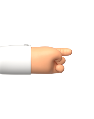 Left pointing hand