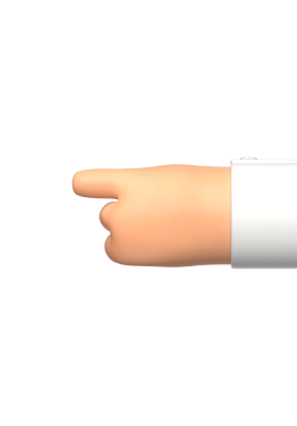 Right pointing hand