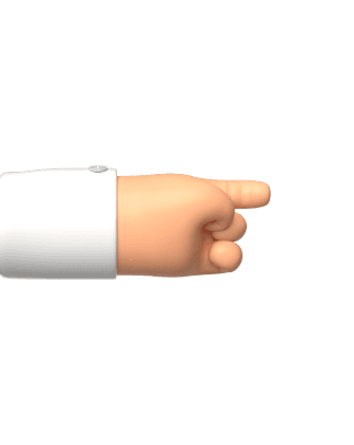Left pointing hand