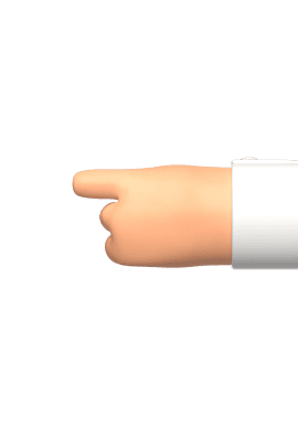 Right pointing hand
